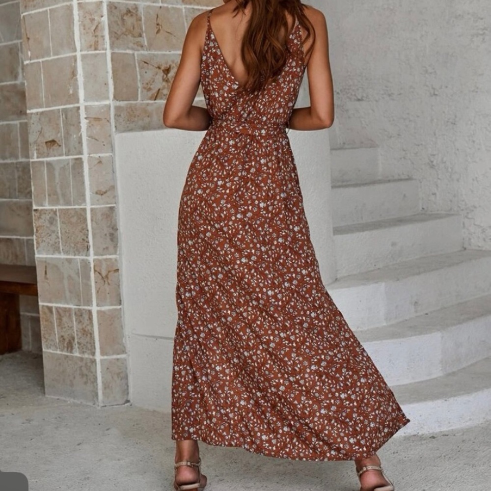 Shein floral maxi dress summer dress